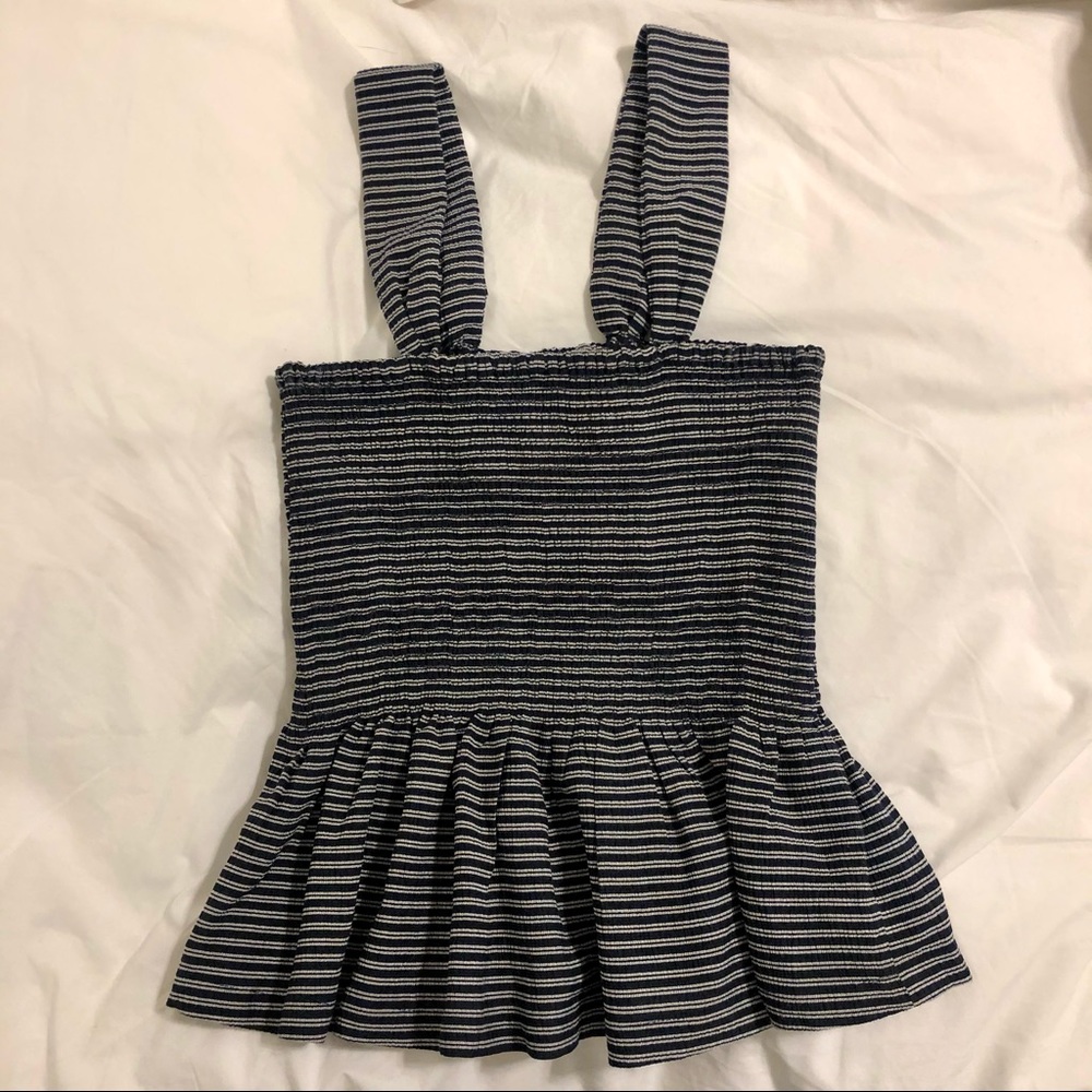 Smocked Peplum Top